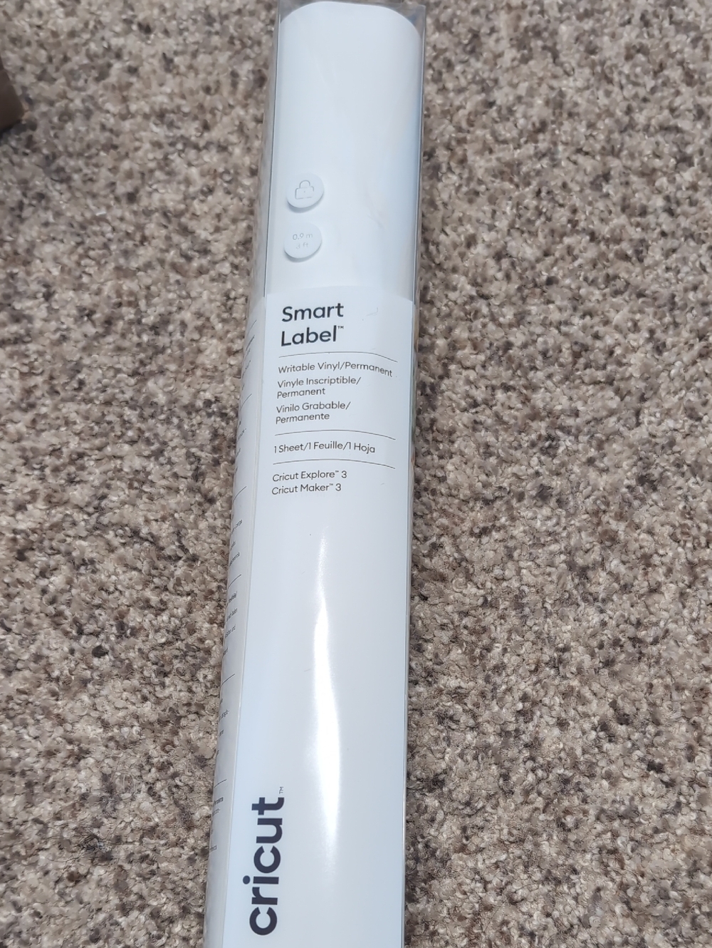 Cricut Smart Label Writable Vinyl Roll - White